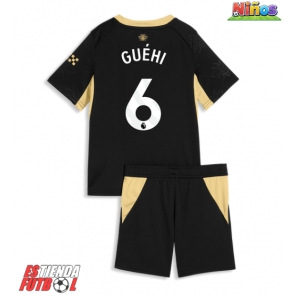 Manchester City Marc Guehi #6 Segunda Equipación Niños 2026-27 Manga Corta (+ Pantalones cortos)